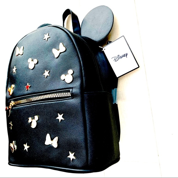 LAST ONE Disney Mickey Minnie Mouse Gold Backpack - Picture 2 of 8